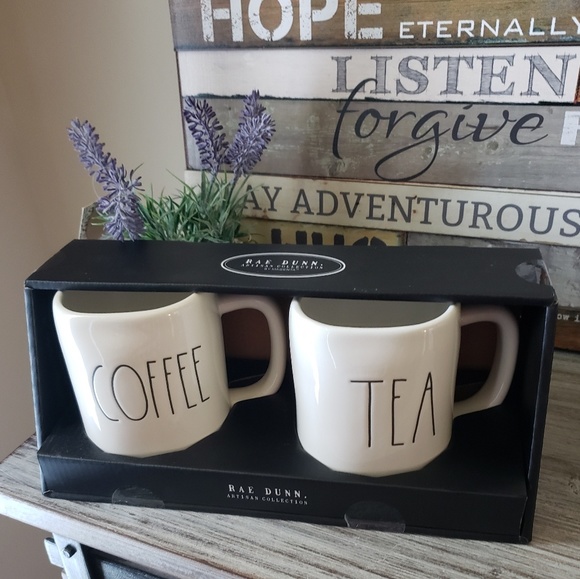 Rae Dunn Other - NEW Rae Dunn 2 Mug COFFEE and TEA Set in Box